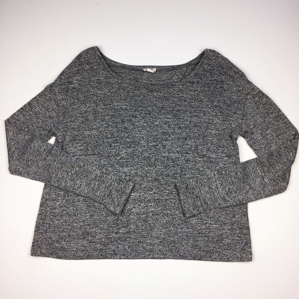Garage Heather Gray Crop Top with Open Back S